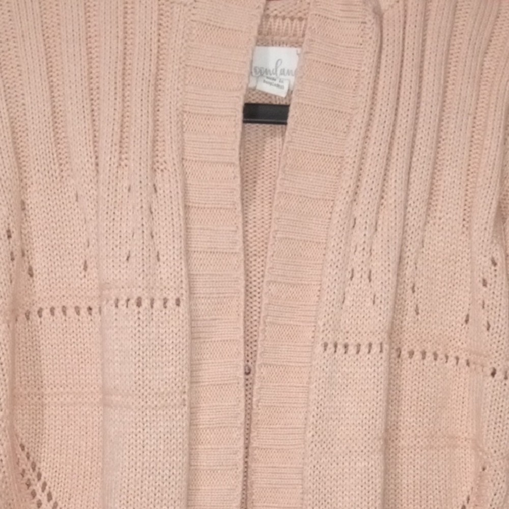 Kids Open-Front Cardigan With Hoodie - Picture 4 of 11